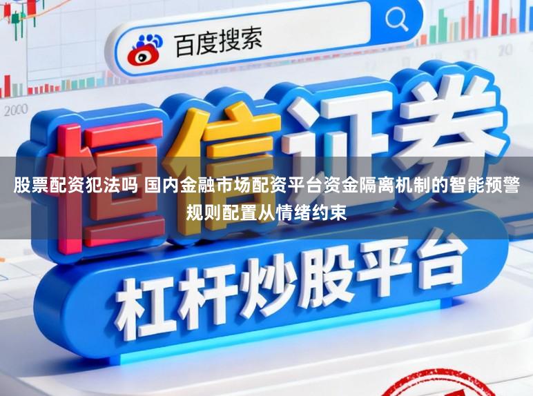 股票配资犯法吗 国内金融市场配资平台资金隔离机制的智能预警规则配置从情绪约束